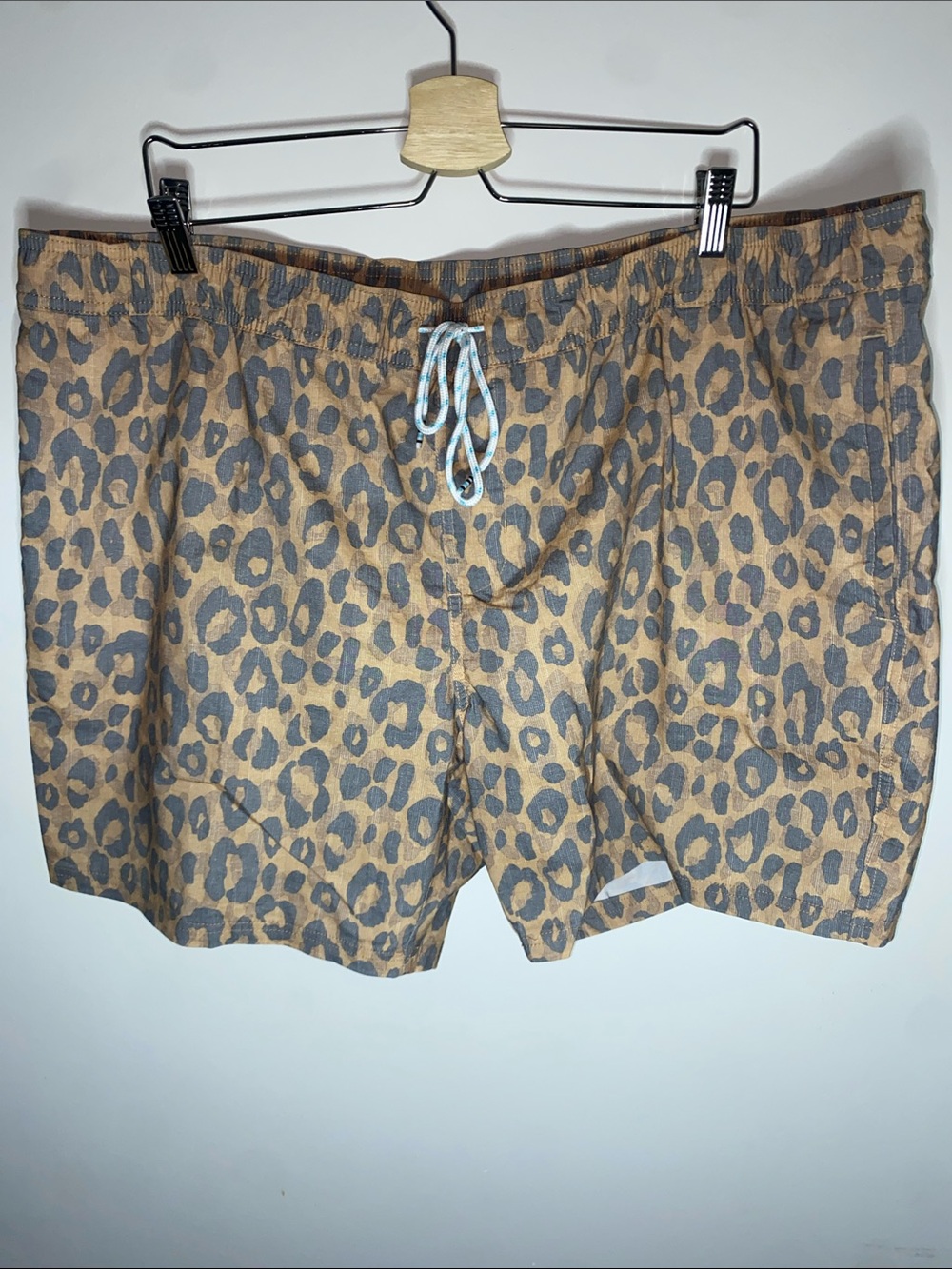 Original Use Men's Leopard Print Swim Trunks Size XXL